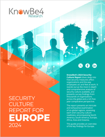 2024 Security Culture Report for Europe Cover