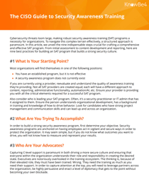 KnowBe4 CISO Guide to SAT Cover