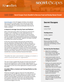 KnowBe4 Secret Escapes Case Study Cover