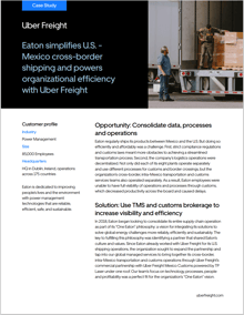 Uber Freight Eaton Case Study Cover EN